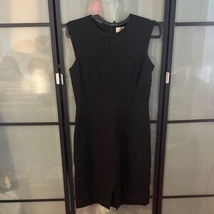 MM Lafleur Elegant Black Mini Dress with front slit
